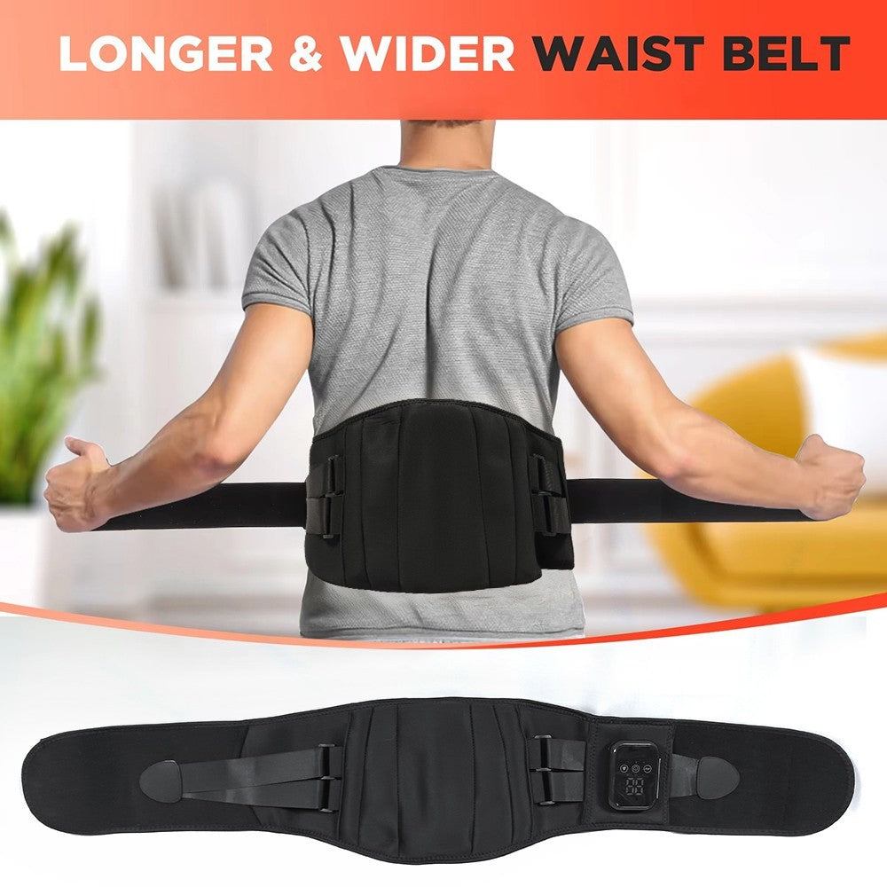 Heating Massage Waist Belt Cordless Pad Electric Heat Wrap For Back Relief