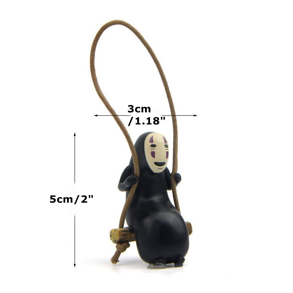 No Face Man Car Pendant Small Cute Spirited Away Anime Hanging Ornament Toy Gift