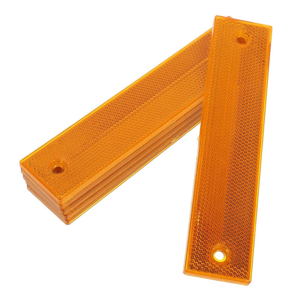 6X Acrylic Reflective Sign Post Panels Road Markers for Driveway Parking Safety