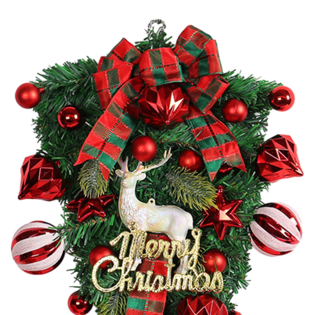 Artificial Christmas Swag Christmas Wreath Wall Hanging Ornament for Stairway