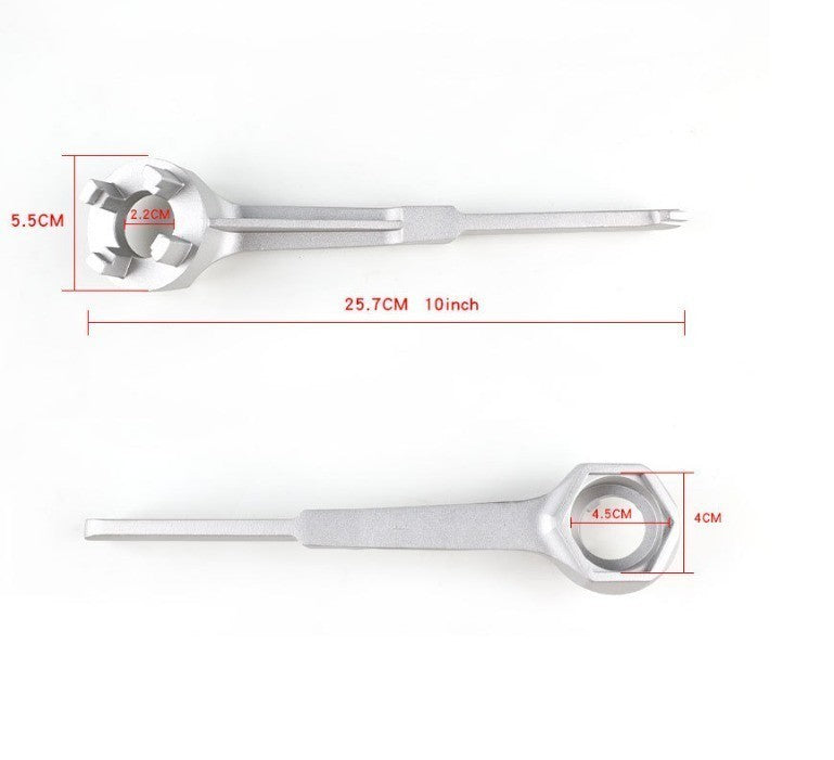 Non Sparking Oil Drum Cover Wrench Barrel Opener 2" & 3/4" 10/15/20/30/55 Gal