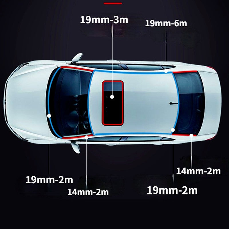 3 Meter Self-Adhesive Auto Rubber Strip for Car Sunroof & Window Weatherstrip