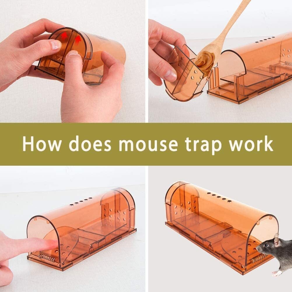 Humane Mouse Traps Live Catch and Releas Mousetrap Reusable Mice Trap No Kill