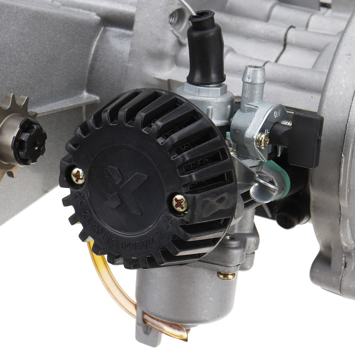 49CC 50CC 2-Stroke Pull Start Engine Motor W/ Auto CDI & Throttle Handle