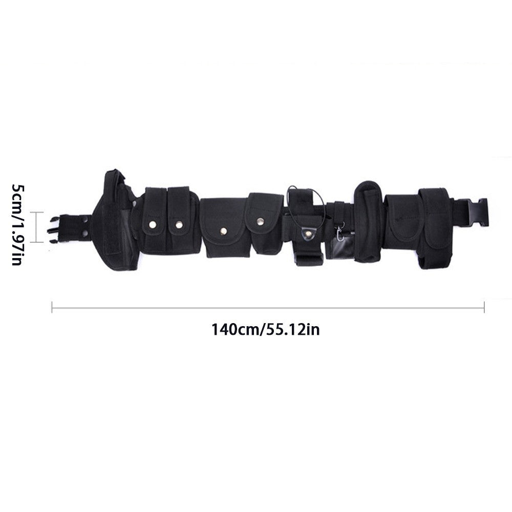 Tactical Security Duty Belt 10-in-1 Set Nylon Modular Law Enforcement Belt Kit