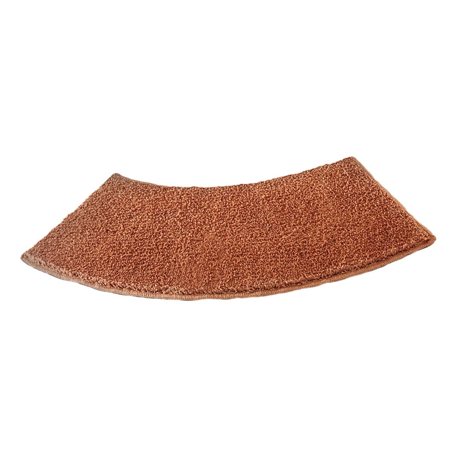 Curved Shower Mat Bathroom Mat Non-Slip Foot Rug Plush Bath Mat Curved Bath Mat