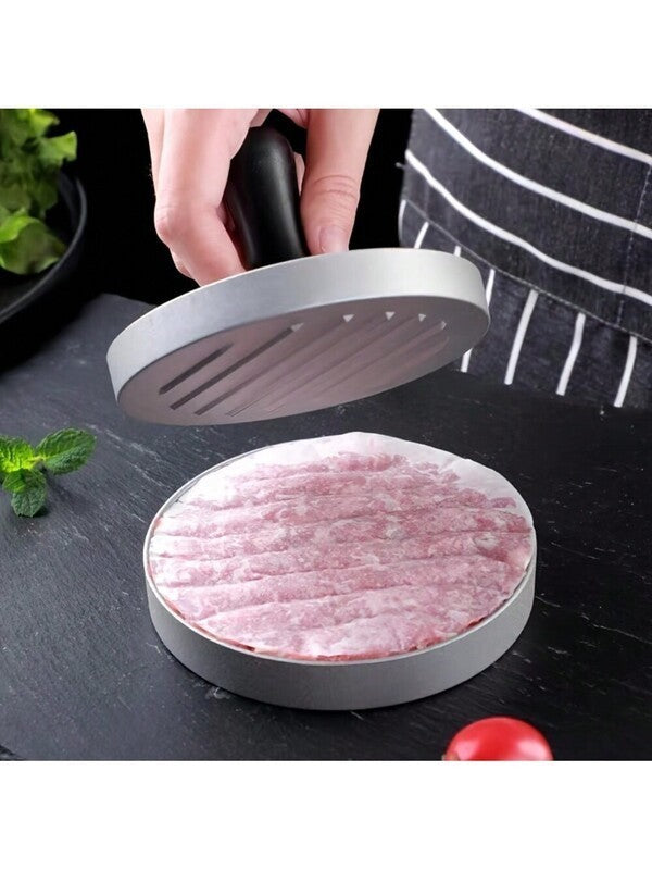 2* Burger Press Round Stainless Steel Burger Smasher Heavy Duty BBQ Patty Maker