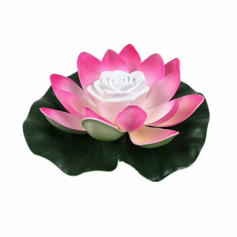 6PCS Floating Lamp Lily Pads Pool Decorative Pond Lights