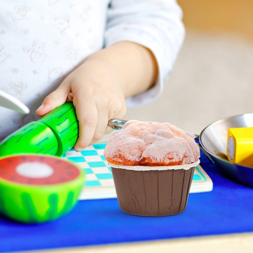 6 Pcs Artificial PU Cake Model Fake Food Decoration for Restaurant Display.*