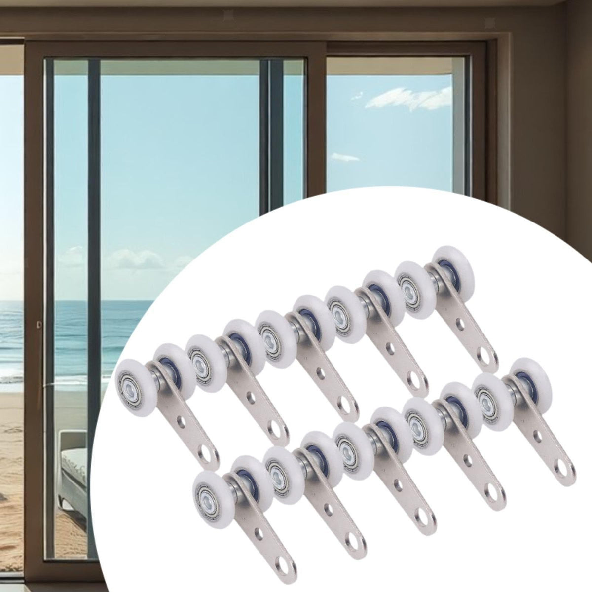 10x Trolley Assembly Rollers for Strut Channel Silent