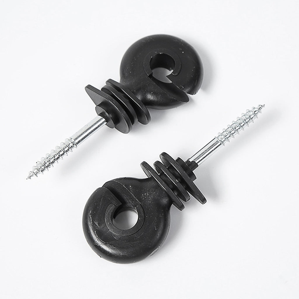 Electric Fence Screw In Ring Insulators For Wooden Post Fencing Wire Tape Rope