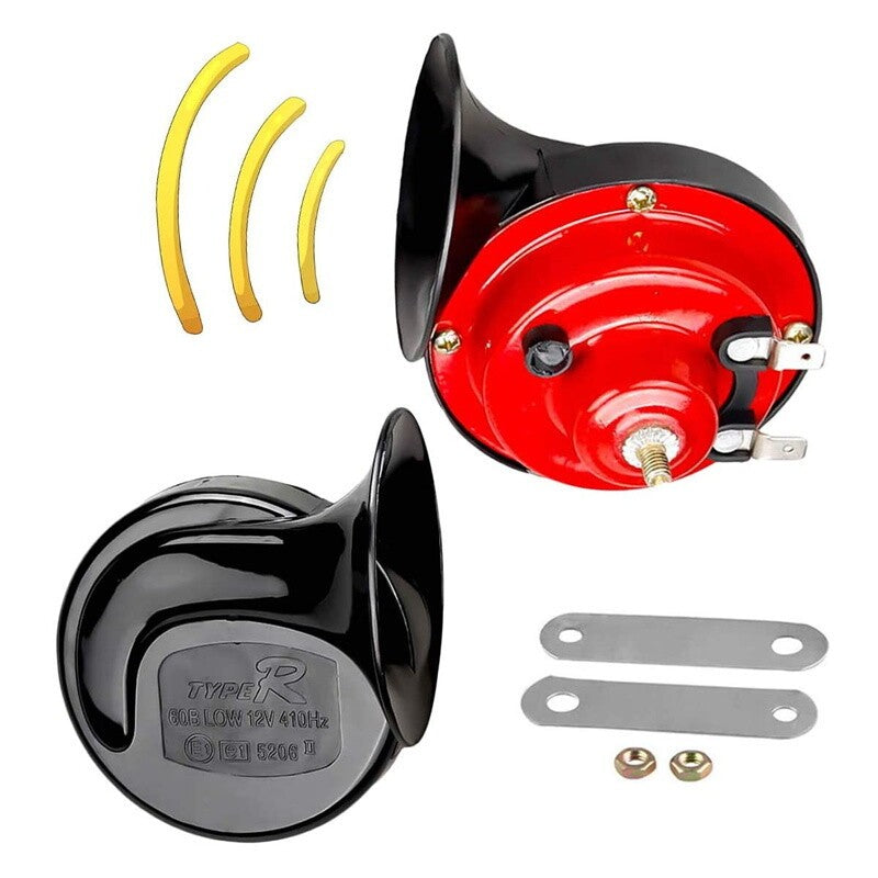 2PCS Super Horn 12V 300DB Super Loud Horn Snail Motorcycle Car Truck Boat Train