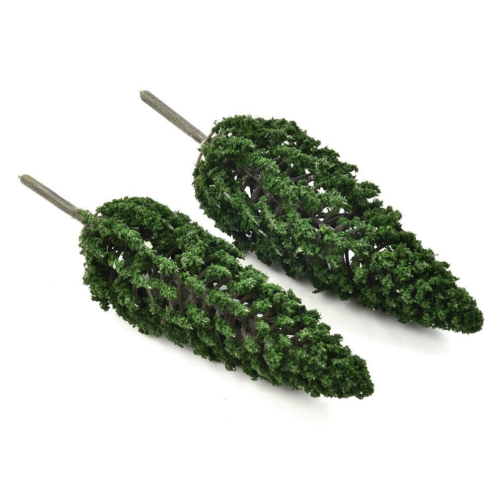 10Packs Model Pine Trees Green Plastic For O G Scale Railway Scenery Layout 15cm