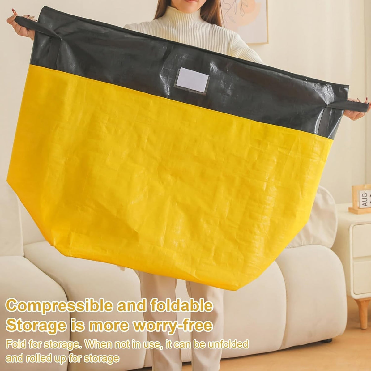 Large Capacity Moving Packing Bag Luggage Clothes Waterproof Quilt Storage Bag◈