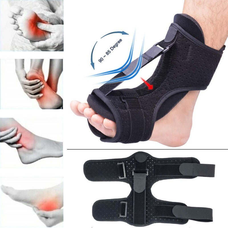 2*Adjustable Plantar Fasciitis Night Splint Brace Foot Drop Orthotic Injury