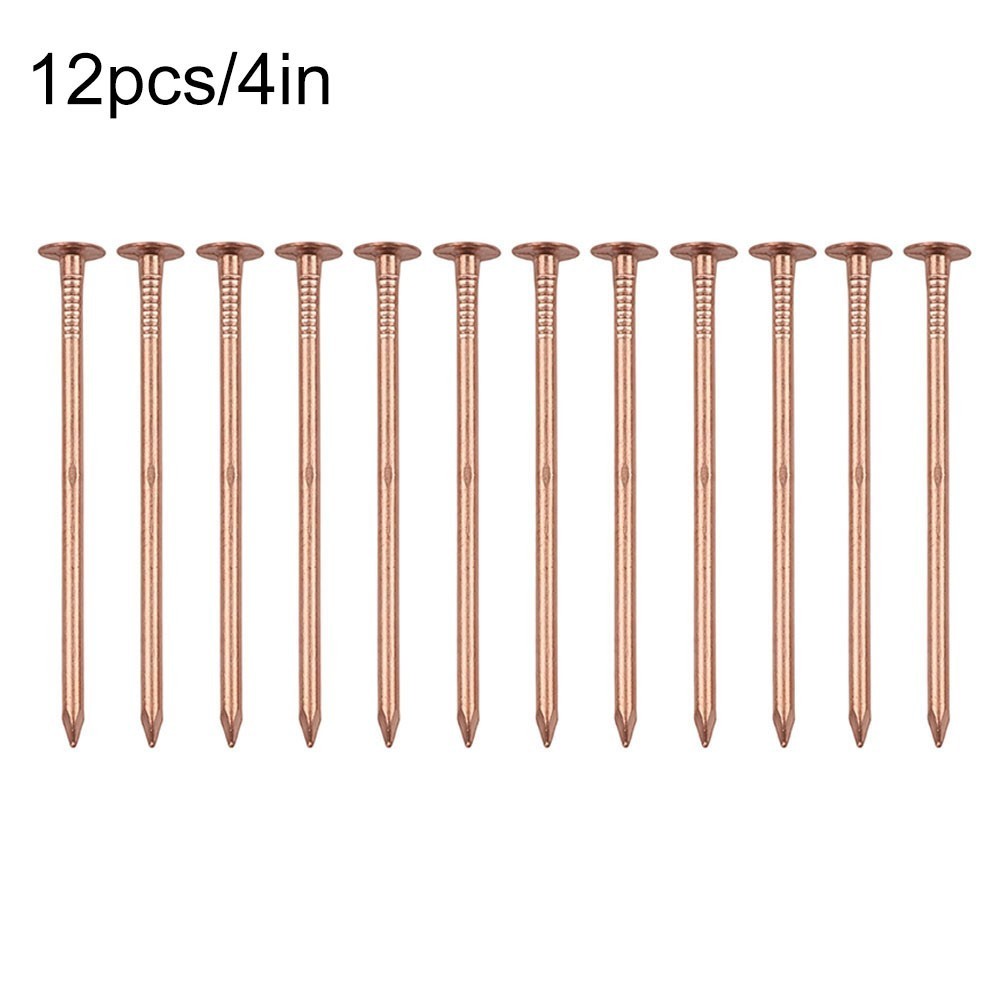 Copper Nails for Tree Stump Root For Killing 4 Inch Solid Copper Spikes