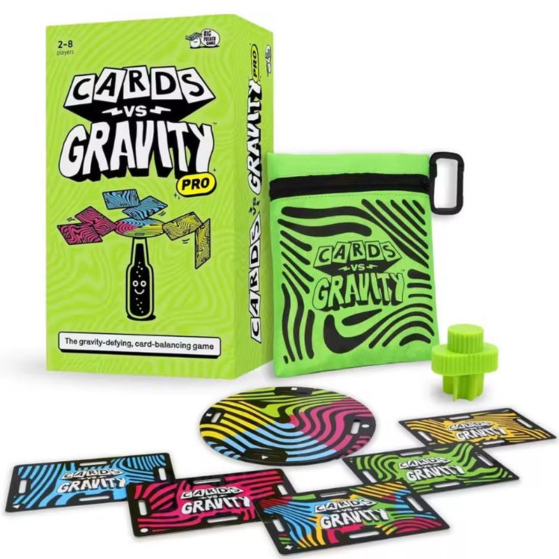 Cards vs. Gravity Pro The Gravity Defying Card-Balancing Game 2-8 Players Family
