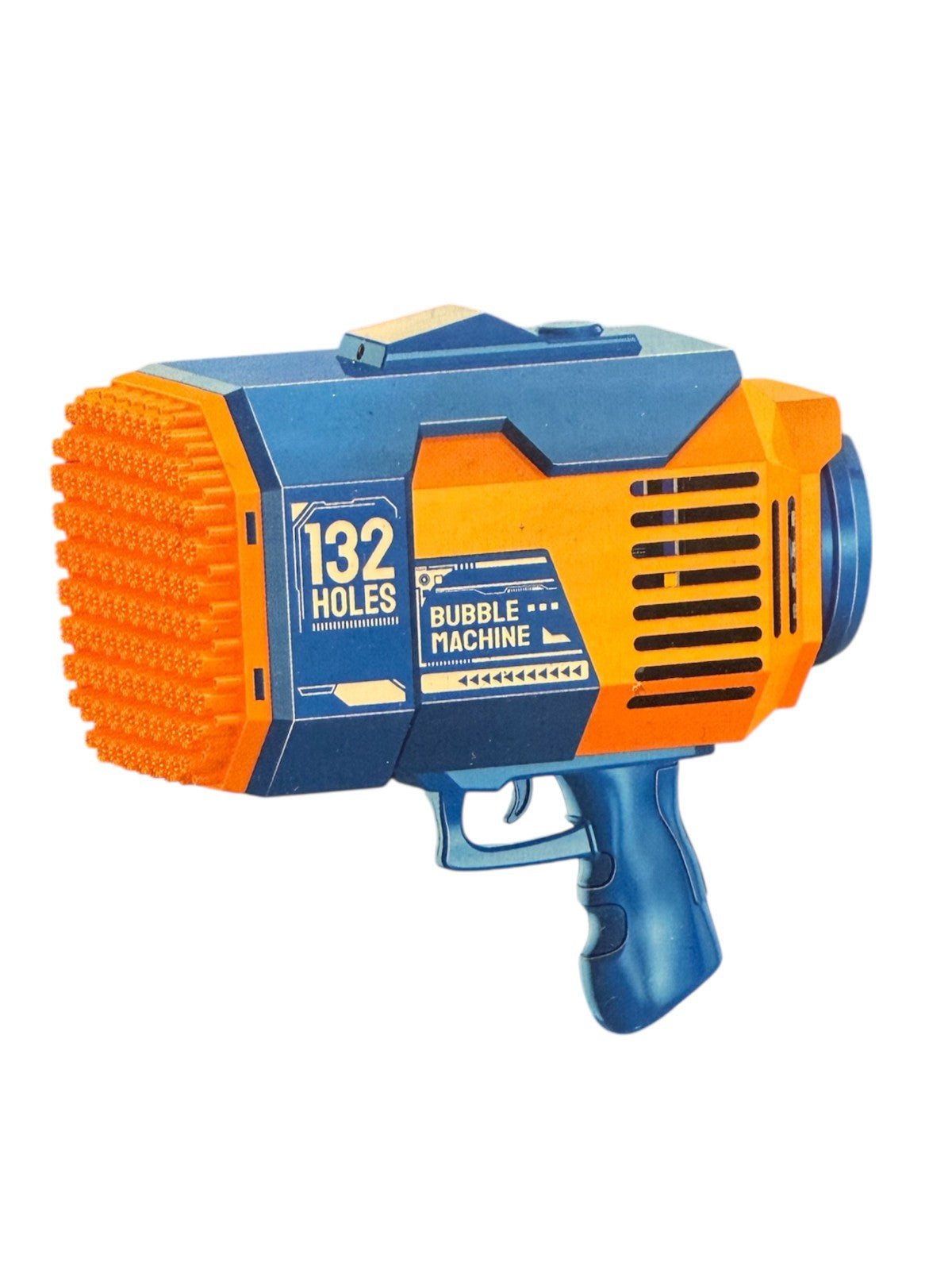 Kids 132 Hole Bubble Gun Machine With Solution Indoor Outdoor Party Toy Gift
