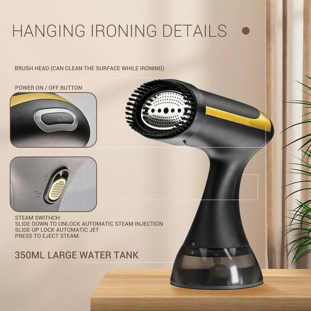 1500W Powerful Handheld Garment Steamer Portable Travel Fabric Heat Clothes Iron