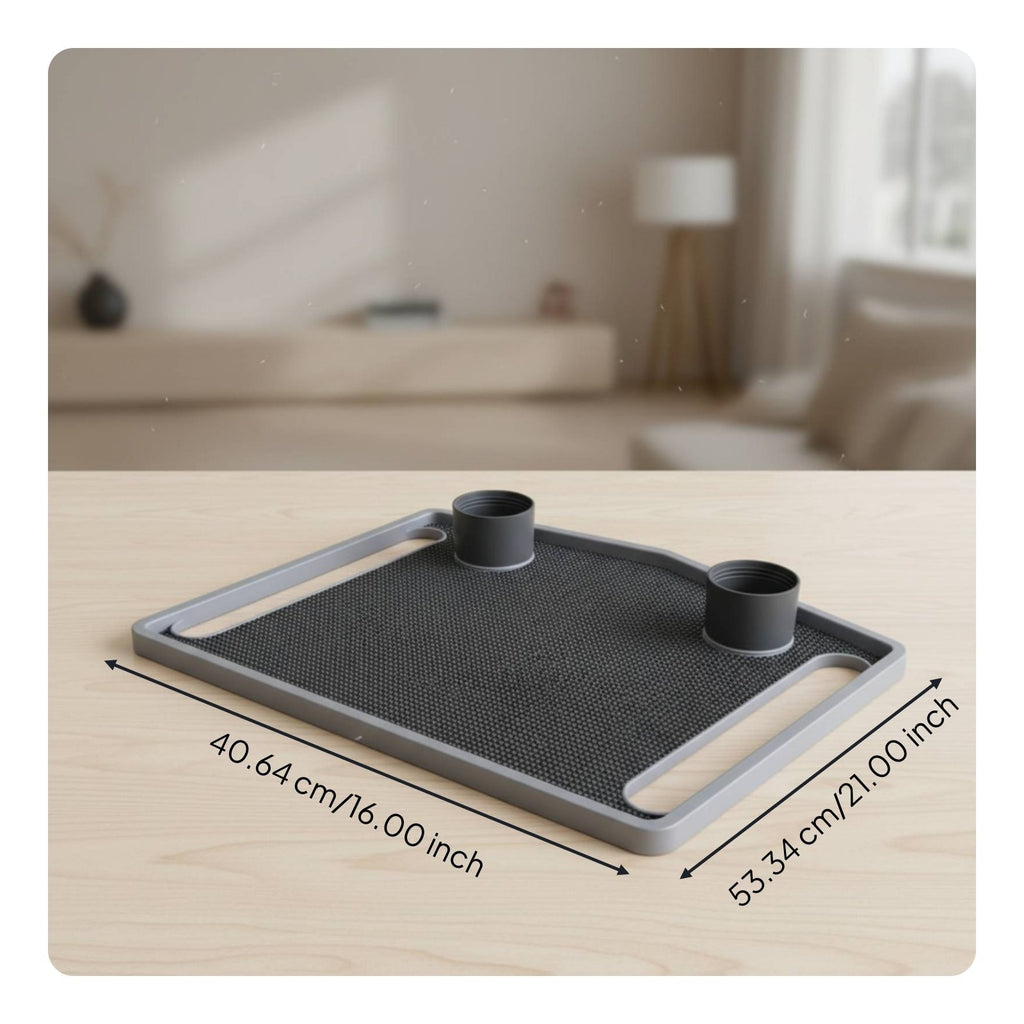 Mobility Aid Tray with Cup Holders Walker Tray with Cup Holder Lightweight