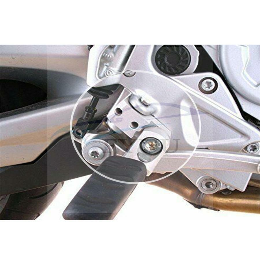 Pair Universal CNC Aluminum Motorcycle Foot peg Passenger Footpeg Lowering Kit#