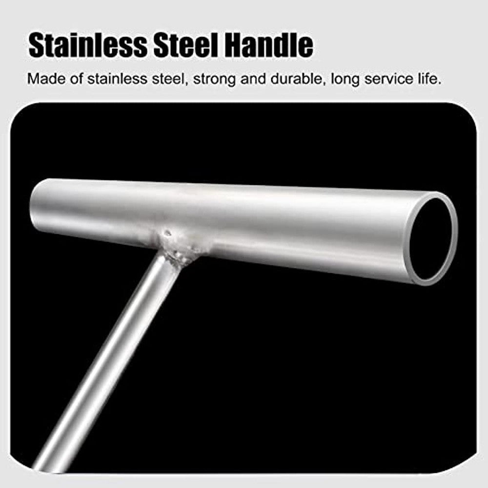 Manhole Drain Grate Lifter 38cm T Hook Handy Ditch Cover Pulling Tool