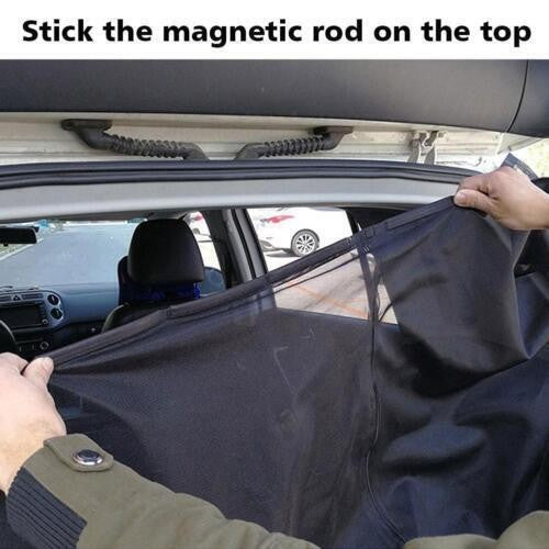 SLIDING DOOR BLACK MAGNETIC MOSQUITO FLY SCREEN NET FOR CAMPER SUV, MPV VAN