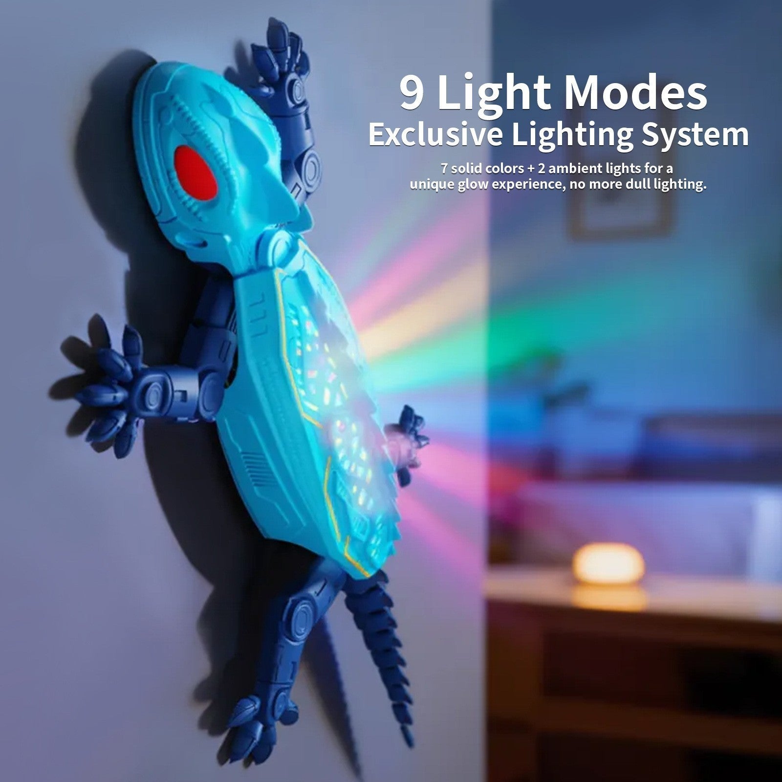 Remote Control Climbing Gecko Toy for Cats,Climbing Gecko Cat Toy Climb The Wall