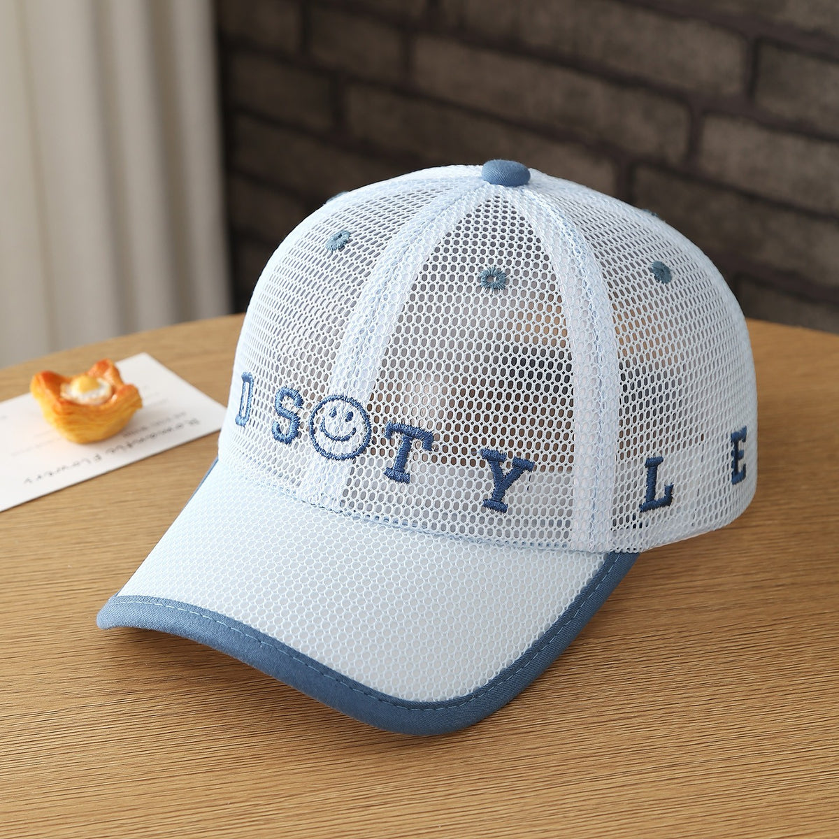 Children's Summer Lightweight Mesh Cap - Boys And Girls DSTY Smiling Face...