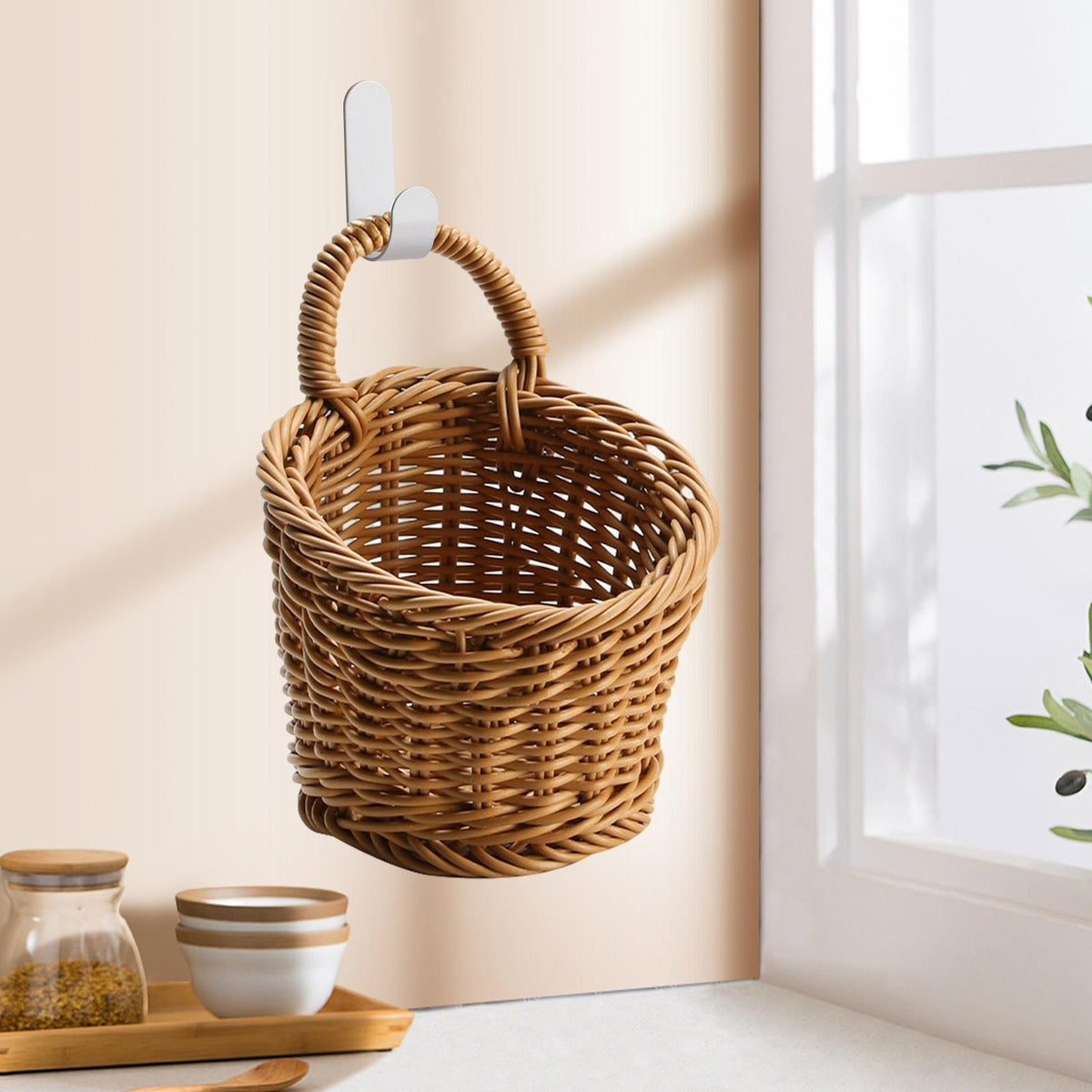 Wall Hanging Baskets with Handle Multipurpose for Vegetables