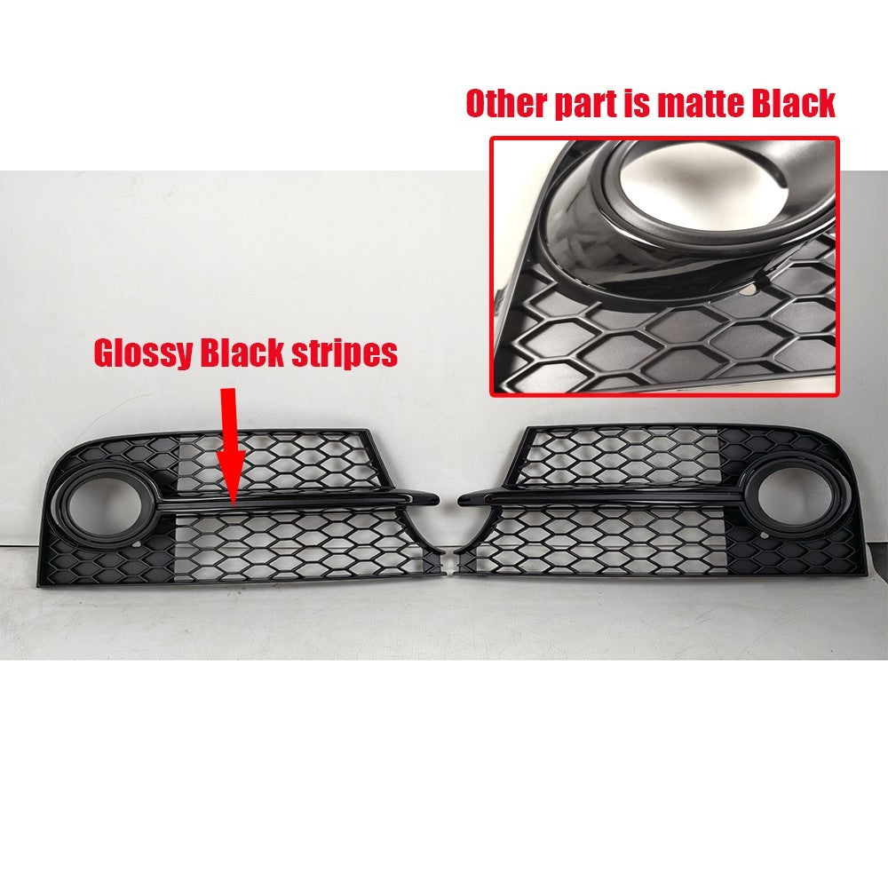 FOR AUDI TT 2011-2014 S LINE FRONT BUMPER LEFT + RIGHT FOG LIGHT GRILLS N/S O/S