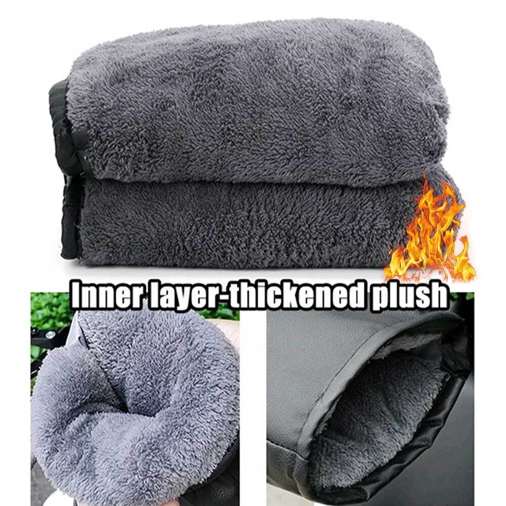 1Pair Motorcycle Handlebar Muffs Winter Mitts Warmer Gloves Waterproof Handmuffs