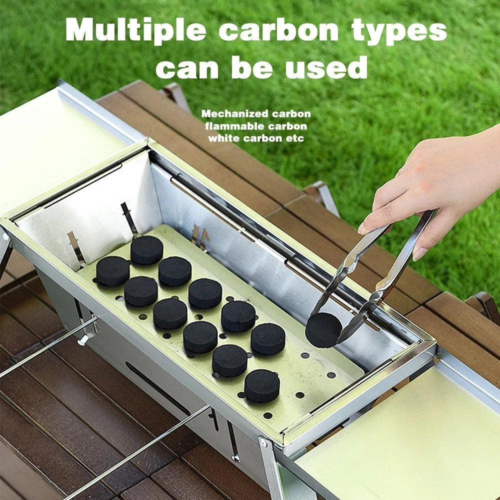 Portable Folding Charcoal BBQ Barbecue Camping Grill Travel Picnic Outdoor