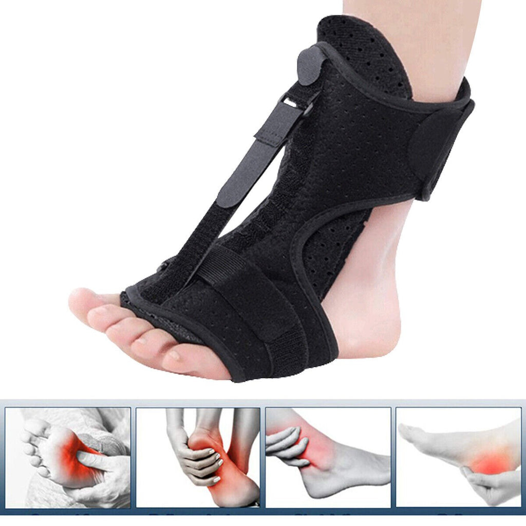 2*Adjustable Plantar Fasciitis Night Splint Brace Foot Drop Orthotic Injury