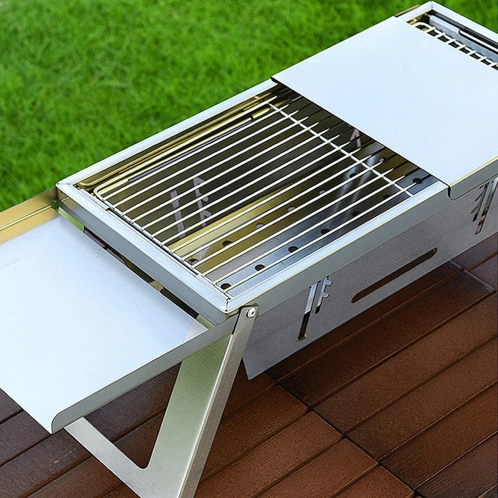 Portable Folding Charcoal BBQ Barbecue Camping Grill Travel Picnic Outdoor