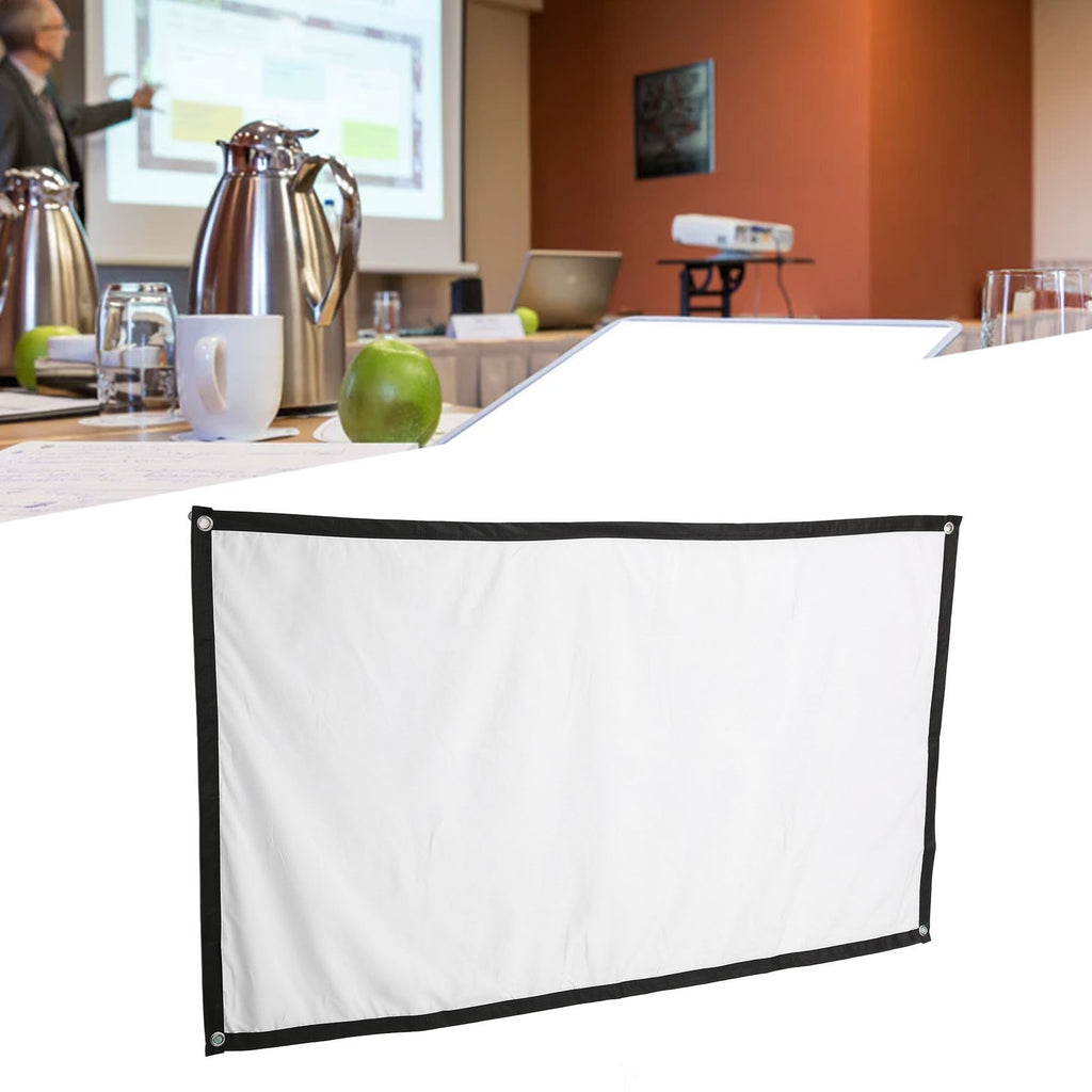 84Inch Projector Screen 16:9 Hd Projection Screen With Hook For Indoor Outdo BAJ