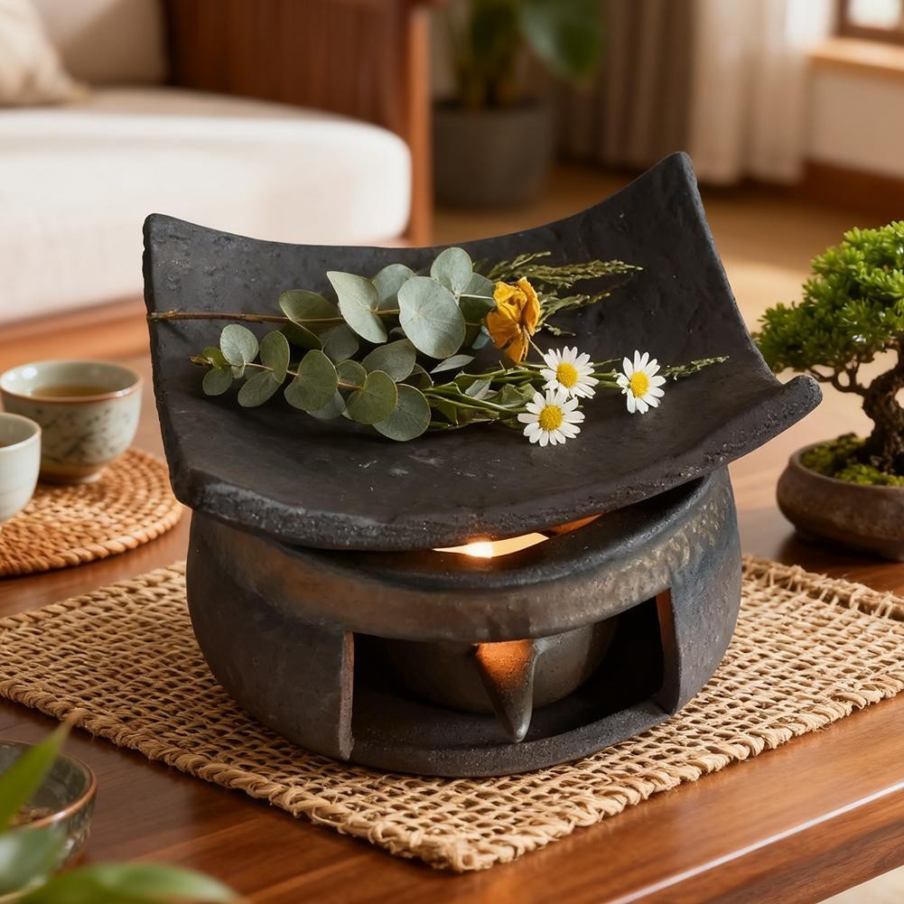 Ceramic Incense Burner Kit, Ceramic Aromatherapy,Stove Essential Oil Burner UK