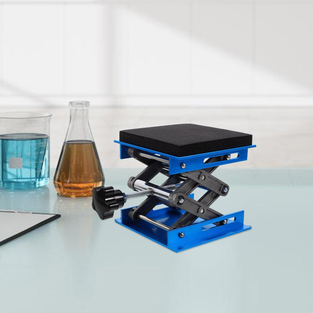 New Lifting Table Aluminum Bracket Lab Jack Hand Held Height Adjustable