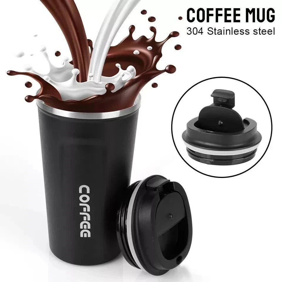 510 ML Stainless Steel Leakproof Insulated Thermal Travel Coffee Mug Cup Flask