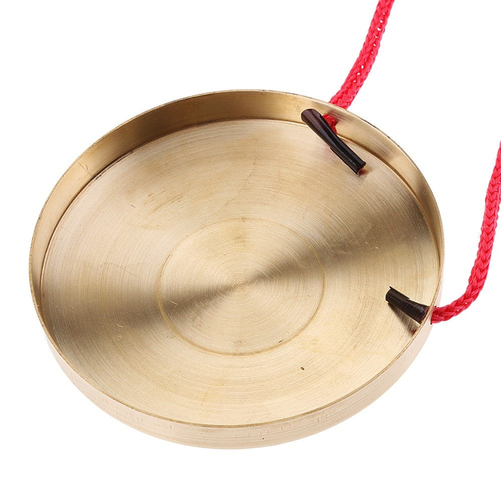 Metal Hand Gong Traditional Instrument Cymbal with Hammer