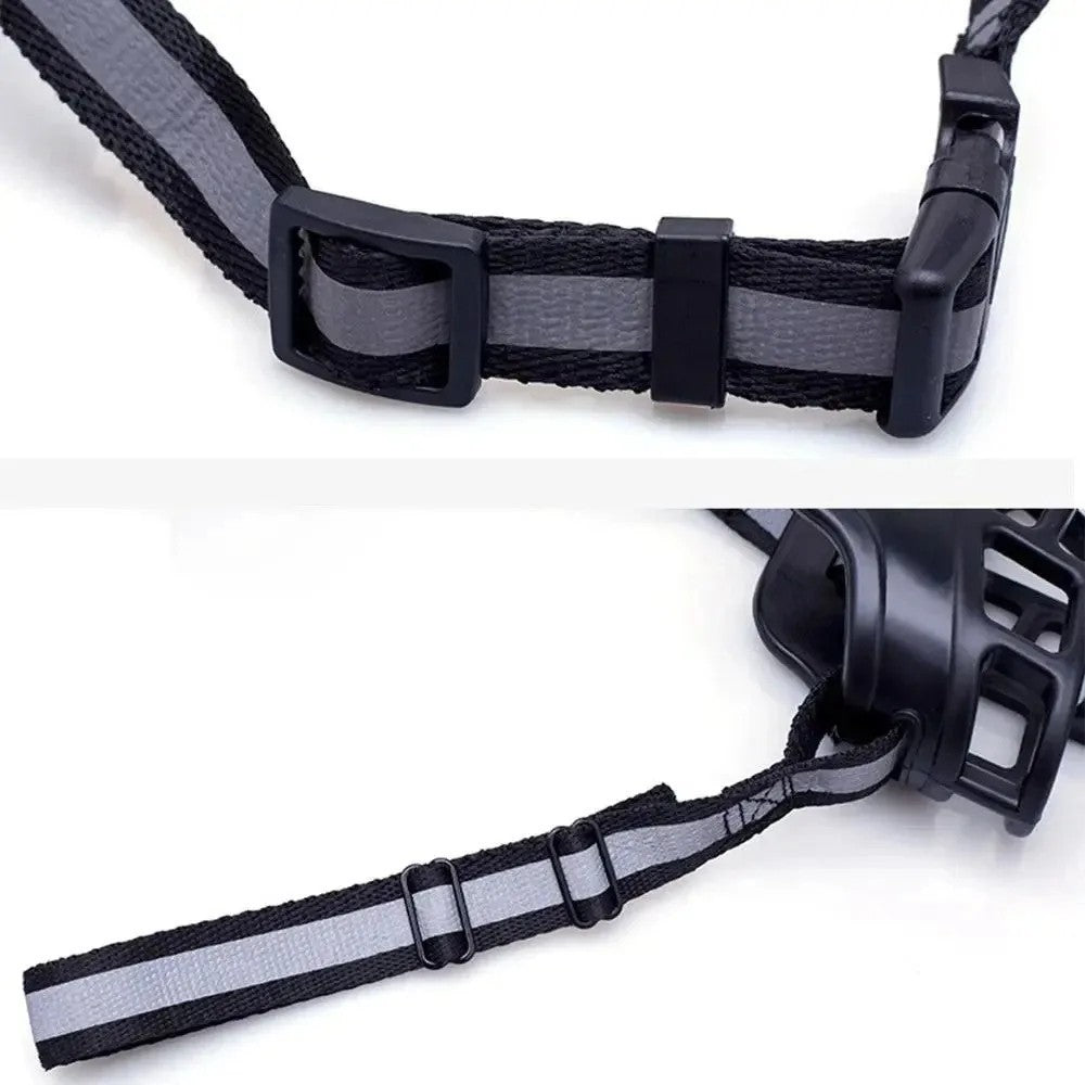 Adjustable Silicone Dog Muzzle Anti-Bite Chew Bark Basket Mask for Training UK