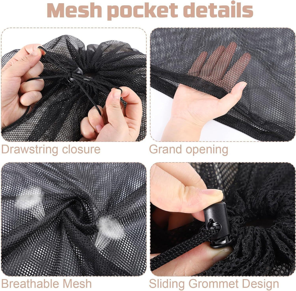 Large Mesh Laundry Wash Bags For Washing Machine Delicates Net Carry Washable UK