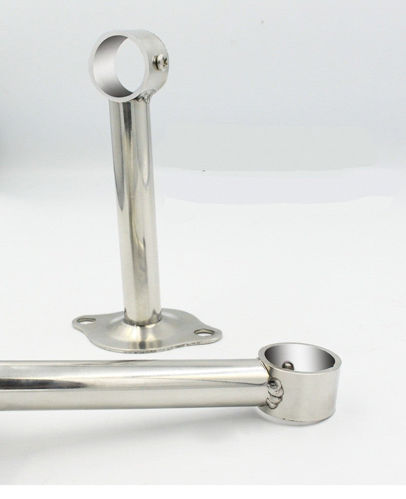 2 x Rod holder stainless steel adjustable ceiling mount curtain rod 25 mm