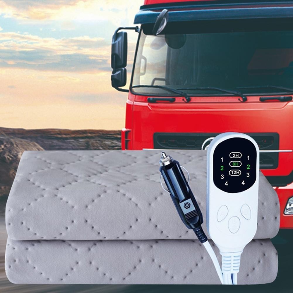 12V Car Electric Blanket Plush Thicker Heater Heated Mattress Thermostat ﻿UK
