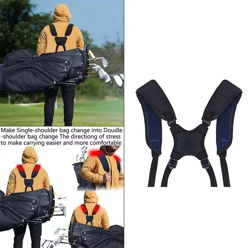 Golf Bag Double Shoulder Strap Padded Golf Carrying Bag Strap Golf Bag Strap