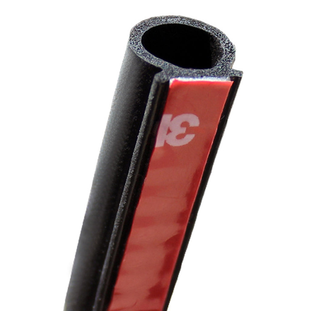 10M D Shape Rubber Car Door Seal Strip Hollow Edge Weatherstrip Universal