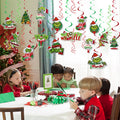 50X Christmas Grinch Hanging Swirl Decor Party Home Decor Christmas Hanging