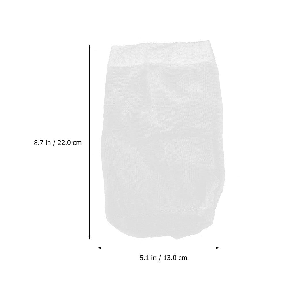 30Pcs Pool Skimmer Socks Elastic Swimming Pool Garbage Filter Bag White