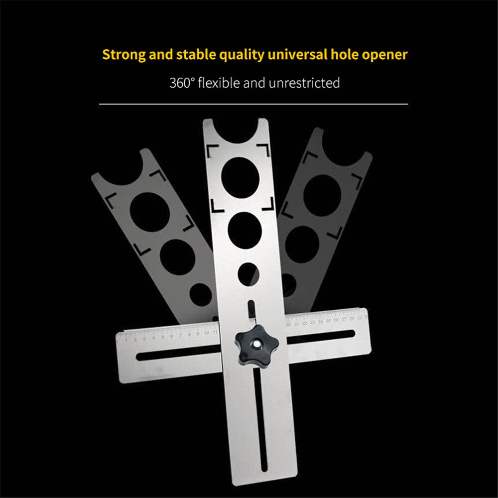 Stainless Steel Ceramic Tile Hole Locator Floor Drilling Guide Finder Gauge Tool
