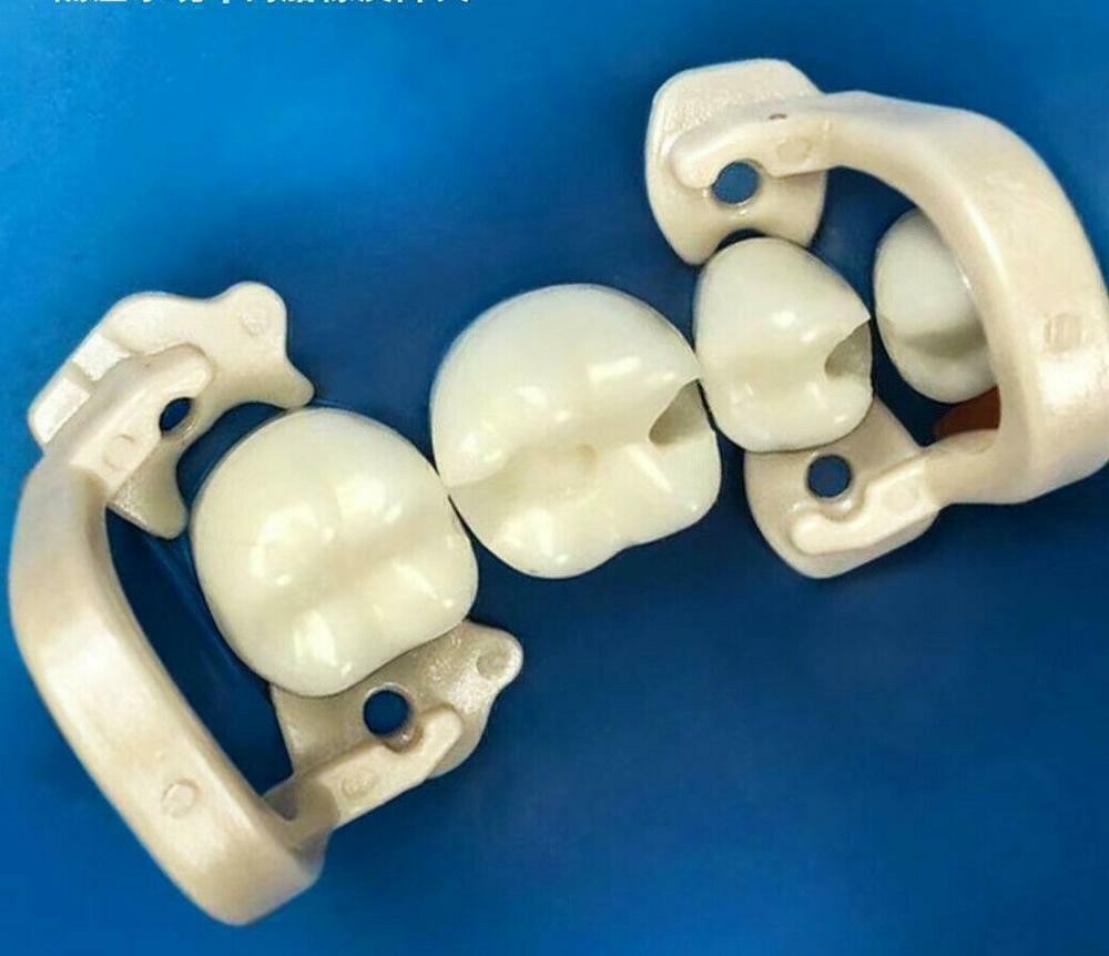 4x Dental Resin Kerr Soft Clamp Universal Rubber Dam Sheet Brown Molar Premolar